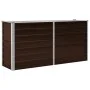 Arriate de acero galvanizado marrón 160x40x77 cm de vidaXL, Maceteros y jardineras - Ref: Foro24-45717, Precio: 67,06 €, Desc...