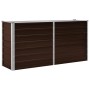 Arriate de acero galvanizado marrón 160x40x77 cm de vidaXL, Maceteros y jardineras - Ref: Foro24-45717, Precio: 68,58 €, Desc...