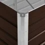 Arriate de acero galvanizado marrón 160x40x77 cm de vidaXL, Maceteros y jardineras - Ref: Foro24-45717, Precio: 67,06 €, Desc...