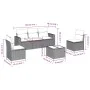 Garden sofa set with cushions 6 pieces beige synthetic rattan by , Modular outdoor sofas - Ref: Foro24-3251135, Price: 399,34...
