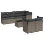 Set de sofás de jardín 8 pzas y cojines ratán sintético gris de , Conjuntos de jardín - Ref: Foro24-3249139, Precio: 481,68 €...