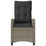 Sillones reclinable jardín y cojines 2 uds ratán sintético gris de , Sillas de jardín - Ref: Foro24-365219, Precio: 231,01 €,...