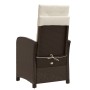 Sillones reclinables jardín y reposapiés 2 uds ratán PE marrón de , Sillas de jardín - Ref: Foro24-365194, Precio: 242,10 €, ...