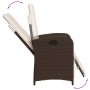 Sillones reclinables jardín y reposapiés 2 uds ratán PE marrón de , Sillas de jardín - Ref: Foro24-365194, Precio: 242,10 €, ...