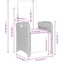 Sillones reclinables jardín y reposapiés 2 uds ratán PE marrón de , Sillas de jardín - Ref: Foro24-365194, Precio: 242,10 €, ...