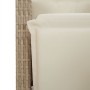 Sillones reclinables jardín con reposapiés 2 uds ratán PE beige de , Sillas de jardín - Ref: Foro24-365196, Precio: 264,95 €,...
