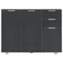 Aparador negro brillante 107x35x80,5 cm de vidaXL, Aparadores - Ref: Foro24-283719, Precio: 162,14 €, Descuento: %