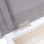 Mueble zapatero de madera de Paulownia gris 50x28x58 cm de vidaXL, Zapateros y organizadores de calzado - Ref: Foro24-284081,...
