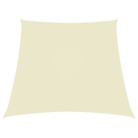 Toldo de vela trapezoidal de tela oxford color crema 3/5x4 m en Sombrillas | Comprar online en Foru.es