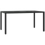 Set de comedor de jardín 7 pzas y cojines ratán sintético negro de , Conjuntos de jardín - Ref: Foro24-3212027, Precio: 639,9...