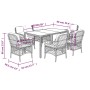 Set comedor jardín 7 pzas y cojines ratán sintético gris de , Conjuntos de jardín - Ref: Foro24-3212033, Precio: 658,78 €, De...