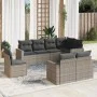 8-piece garden sofa set and gray synthetic rattan cushions by , Modular outdoor sofas - Ref: Foro24-3251577, Price: 540,68 €,...