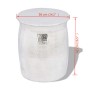 Taburete/mesita de centro de aluminio martillado plateado en Mesas auxiliares | Comprar online en Foru.es