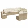 Garden sofa set with beige cushions 10 pieces synthetic rattan by , Modular outdoor sofas - Ref: Foro24-3251445, Price: 686,5...