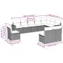 Garden sofa set with beige cushions 10 pieces synthetic rattan by , Modular outdoor sofas - Ref: Foro24-3251445, Price: 686,5...