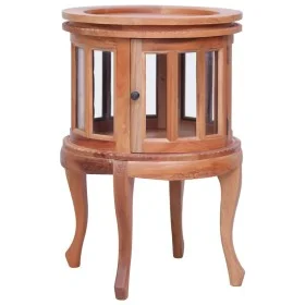 Massive Vitrine aus natürlichem Mahagoniholz, 50 x 50 x 76 cm von vidaXL, Seitentische - Ref: Foro24-283844, Preis: 226,90 €,...