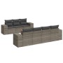 Set de sofás de jardín 8 pzas y cojines ratán sintético gris de , Conjuntos de jardín - Ref: Foro24-3257684, Precio: 521,17 €...