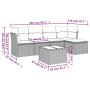 Set de muebles de jardín 6 pzas y cojines ratán sintético gris de , Conjuntos de jardín - Ref: Foro24-3249409, Precio: 369,78...