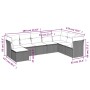 Set de sofás de jardín 8 pzas y cojines ratán sintético gris de , Conjuntos de jardín - Ref: Foro24-3249889, Precio: 515,18 €...