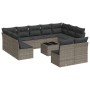 Set de sofás de jardín 12 pzas con cojines ratán sintético gris de , Conjuntos de jardín - Ref: Foro24-3250199, Precio: 641,8...