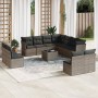 Set de sofás de jardín 12 pzas con cojines ratán sintético gris de , Conjuntos de jardín - Ref: Foro24-3249669, Precio: 713,9...