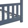 Estructura de cama infantil madera maciza pino gris 80x160 cm de vidaXL, Cunas y camas para niños - Ref: Foro24-283371, Preci...