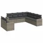 9-piece garden furniture set and gray synthetic rattan cushions by , Modular outdoor sofas - Ref: Foro24-3251487, Price: 591,...