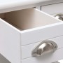 Mesa auxiliar madera de Paulownia blanco 40x40x40 cm de vidaXL, Mesas auxiliares - Ref: Foro24-284068, Precio: 41,06 €, Descu...