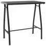 Mesa alta y taburetes de bar de jardín 7 piezas negro y gris de , Conjuntos de jardín - Ref: Foro24-3073578, Precio: 661,60 €...