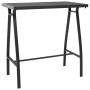 Mesa alta y taburetes de bar de jardín 7 piezas negro y gris de , Conjuntos de jardín - Ref: Foro24-3073578, Precio: 625,03 €...