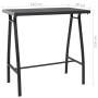 Mesa alta y taburetes de bar de jardín 7 piezas negro y gris de , Conjuntos de jardín - Ref: Foro24-3073578, Precio: 625,03 €...