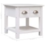 Mesa auxiliar madera de Paulownia blanco 40x40x40 cm de vidaXL, Mesas auxiliares - Ref: Foro24-284068, Precio: 41,06 €, Descu...