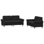 Juego de sofás con cojines 2 piezas terciopelo negro de , Sofás - Ref: Foro24-3202215, Precio: 473,57 €, Descuento: %