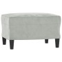 Juego de sofás con cojines 3 piezas terciopelo gris claro de , Sofás - Ref: Foro24-3202260, Precio: 603,28 €, Descuento: %