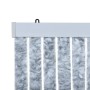 Cortina mosquitera de chenilla blanca y gris 90x220 cm de vidaXL, Mosquiteras para ventanas - Ref: Foro24-284280, Precio: 54,...