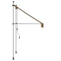 Toldo manual retráctil 100 cm naranja y blanco a rayas de , Toldos - Ref: Foro24-145831, Precio: 94,02 €, Descuento: %