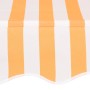 Toldo manual retráctil 100 cm naranja y blanco a rayas de , Toldos - Ref: Foro24-145831, Precio: 94,02 €, Descuento: %