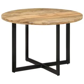 Mesa de comedor madera maciza de mango 110x75 cm de , Mesas de cocina y de comedor - Ref: Foro24-338479, Precio: 235,30 €, De...