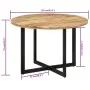 Solid mango wood dining table 110x75 cm by , Kitchen and dining tables - Ref: Foro24-338479, Price: 235,30 €, Discount: %