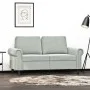 Sofá de 2 plazas de terciopelo gris claro 120 cm de , Sofás - Ref: Foro24-359519, Precio: 269,77 €, Descuento: %