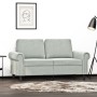 Sofá de 2 plazas de terciopelo gris claro 120 cm de , Sofás - Ref: Foro24-359519, Precio: 274,91 €, Descuento: %