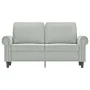 Sofá de 2 plazas de terciopelo gris claro 120 cm de , Sofás - Ref: Foro24-359519, Precio: 269,77 €, Descuento: %