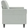 Sofá de 2 plazas de terciopelo gris claro 120 cm de , Sofás - Ref: Foro24-359519, Precio: 269,77 €, Descuento: %