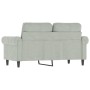 Sofá de 2 plazas de terciopelo gris claro 120 cm de , Sofás - Ref: Foro24-359519, Precio: 274,91 €, Descuento: %