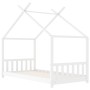 Estructura de cama infantil madera maciza pino blanco 70x140 cm de vidaXL, Cunas y camas para niños - Ref: Foro24-283367, Pre...