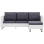 Sofá de 3 plazas con cojines cuero sintético blanco de , Sofás - Ref: Foro24-282286, Precio: 385,08 €, Descuento: %
