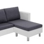 Sofá de 3 plazas con cojines cuero sintético blanco de , Sofás - Ref: Foro24-282286, Precio: 385,08 €, Descuento: %