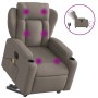 Sillón de masaje eléctrico reclinable elevable tela taupé de , Sillones - Ref: Foro24-3204526, Precio: 362,27 €, Descuento: %
