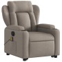 Sillón de masaje eléctrico reclinable elevable tela taupé de , Sillones - Ref: Foro24-3204526, Precio: 362,27 €, Descuento: %