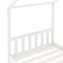 Estructura de cama infantil madera maciza pino blanco 70x140 cm de vidaXL, Cunas y camas para niños - Ref: Foro24-283367, Pre...
